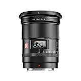 VILTROX 16mm F1.8 Objetivo de cámara para Montura Nikon Z Fotograma Completo Enfoque automático Objetivo Gran Angular de Gran Apertura Pantalla LCD integrada