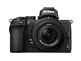 Nikon Z50 - Cámara DX Mirrorless, 11 FPS, Vídeo 4K, Pantalla Táctil abatible, Kit Cuerpo con Objetivo 16-50 DX VR, Color Negro