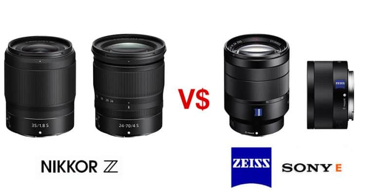 Nikon Z frente a Sony Alpha: comparación de precios